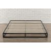 Full size 6-inch Low Profile Metal Platform Bed Frame with Wooden Slats