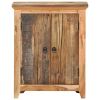 Sideboard 23.6"x13"x29.5" Solid Acacia Wood and Reclaimed Wood