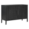 U-Style Storage Cabinet Sideboard Wooden Cabinet with 2 Metal handles and 2 Doors for Hallway, Entryway, Living Room, Bedroom